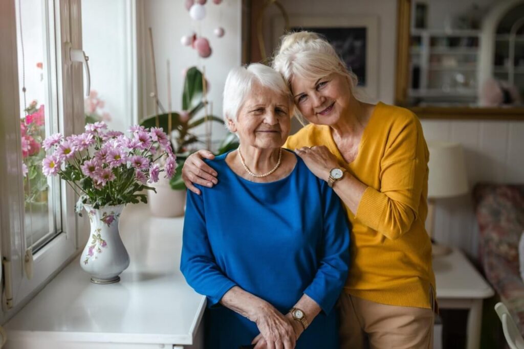 Two elderly women at Kauhale Heritage Woods